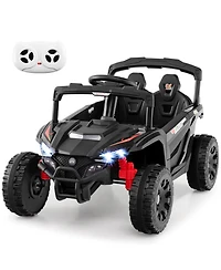 Sugift 12V Kids Ride On Car Utv Electric Vehicle with Led Lights Music and Horn