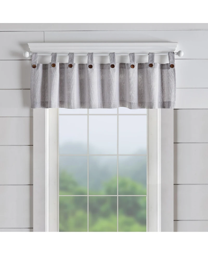 Elrene Home Fashions Tucker Ticking Stripe Window Valance