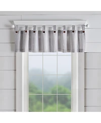 Elrene Home Fashions Tucker Ticking Stripe Window Valance