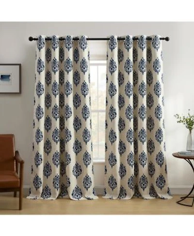Elrene Home Fashions Navara Medallion Room Darkening Window Curtain