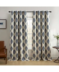 Elrene Home Fashions Navara Medallion Room Darkening Window Curtain