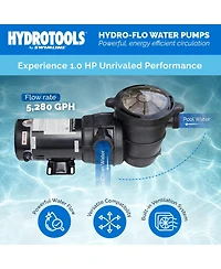 Swimline HydroTools Hydro Flo 1.0 Hp 5280 Gph 3450 Rpm Horizontal Discharge Pump