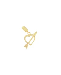 The Lovery Mini Gold Heart and Arrow Charm 14K Gold