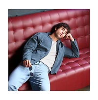 Campus Sutra Men's Aegean Blue Corduroy Rider Jacket