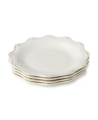 Certified International Heritage Scroll Dinner Plates, Set of 4, Service For 4
