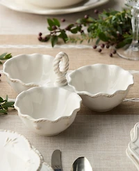 Certified International Heritage 3-Section Condiment Server with Handles