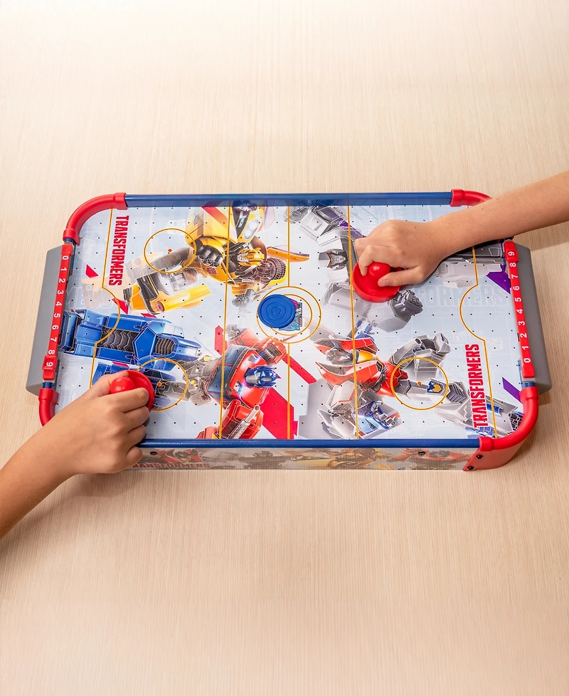 World Tech Toys Transformers Electronic Tabletop Air Hockey Wood