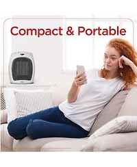 Black & Decker Black and Decker Portable Space Heater, 1500W Small Space Heater with Overheat Protection for Indoor Use, White