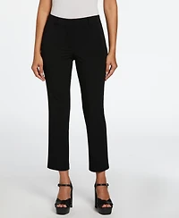 Rafaella Petite Classic Fit Clean Straight Leg Ankle Pants