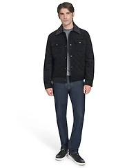 Cole Haan Men's Collared Quilted Button-Front Jacket