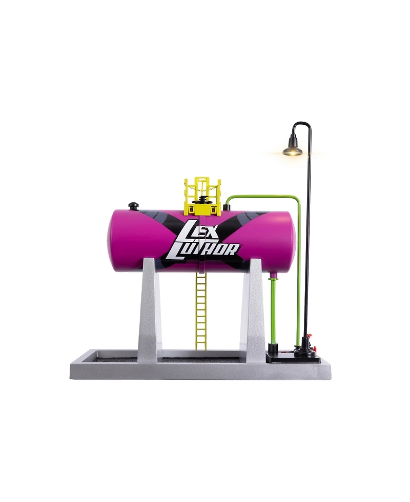 Lionel Dc Comics Lexcorp Kryptonite Plug-Expand-Play Elevated Tank O Gauge Model Train Accessory