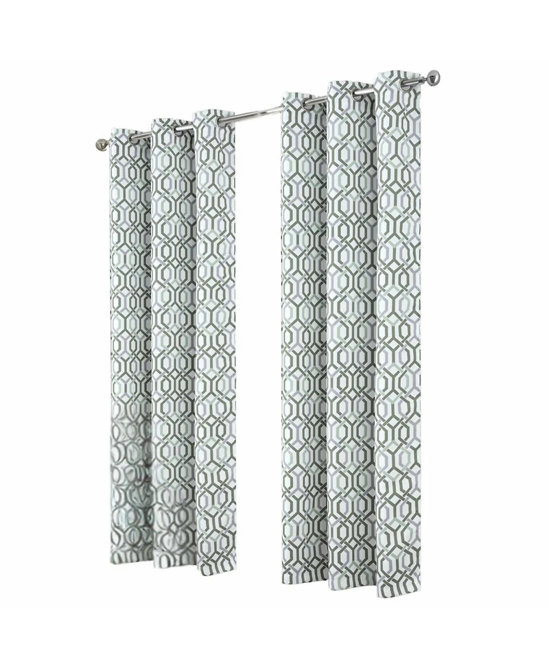 Rt Designer Collection Rory Printed Blackout Luxurious Decorative Grommet Curtain Panel 54" x 84"