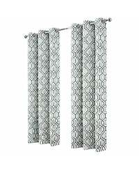 Rt Designer Collection Rory Printed Blackout Luxurious Decorative Grommet Curtain Panel 54" x 84"