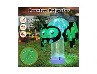 Mondawe 6 ft Halloween Inflatable Spider with 3 Color Rotating Light