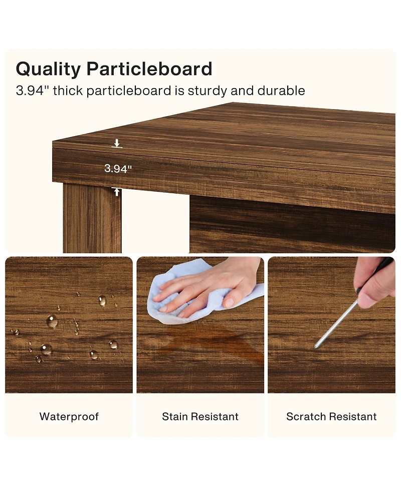 Tribesigns Kitchen Island with 3 Shelves, 55 Inches Width Kitchen Shelf with Large Worktop
