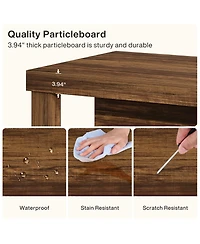 Tribesigns Kitchen Island with 3 Shelves, 55 Inches Width Kitchen Shelf with Large Worktop