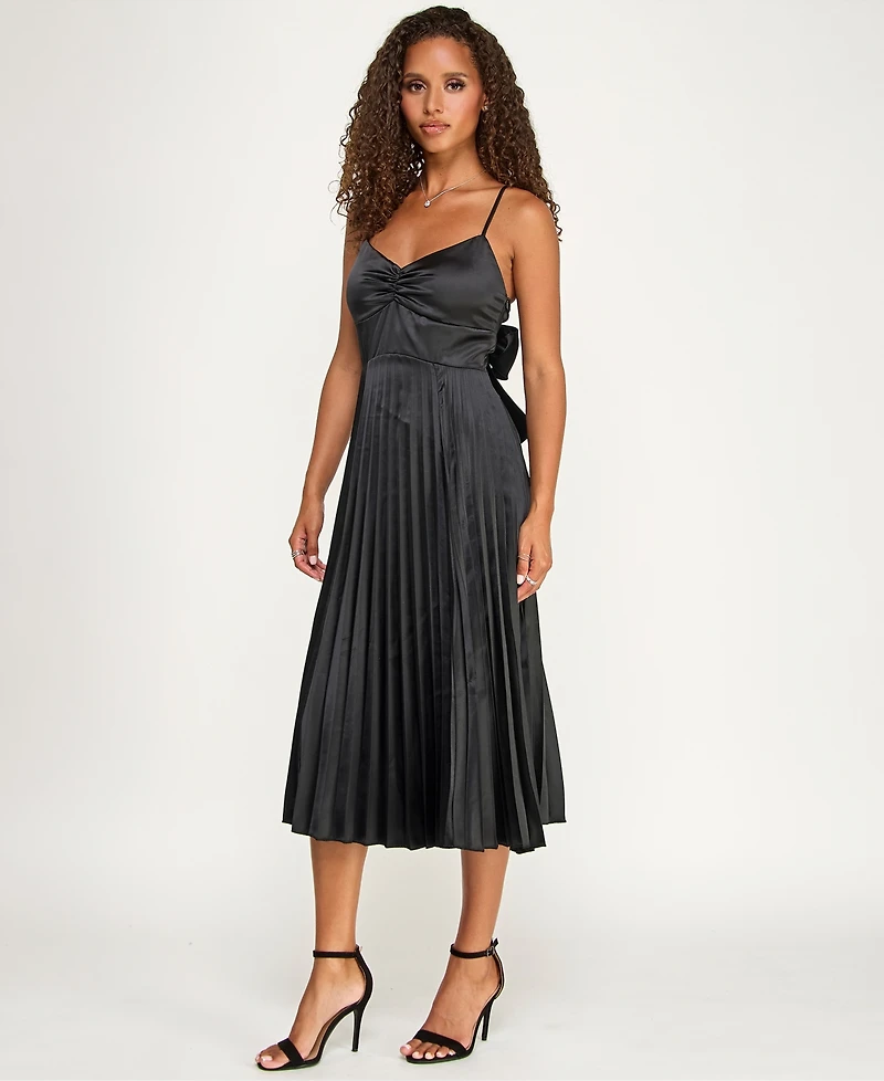 Katia Rae Juniors' Tie-Back Detail Midi Dress