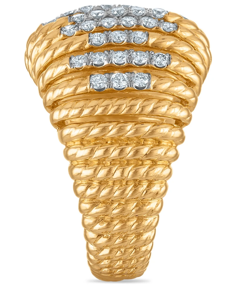 Macy's White Diamond Ring (1/4 ct. t.w.) in 14k Yellow Gold