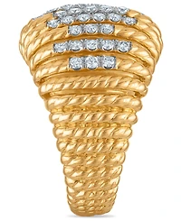 Macy's White Diamond Ring (1/4 ct. t.w.) in 14k Yellow Gold