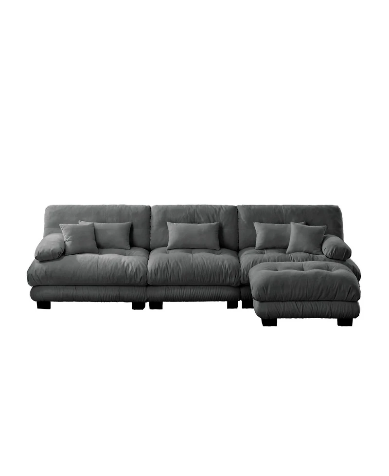 Streamdale Luxury Modular Sectional Sofa Couch, Oversized L Shaped Cloud Couch