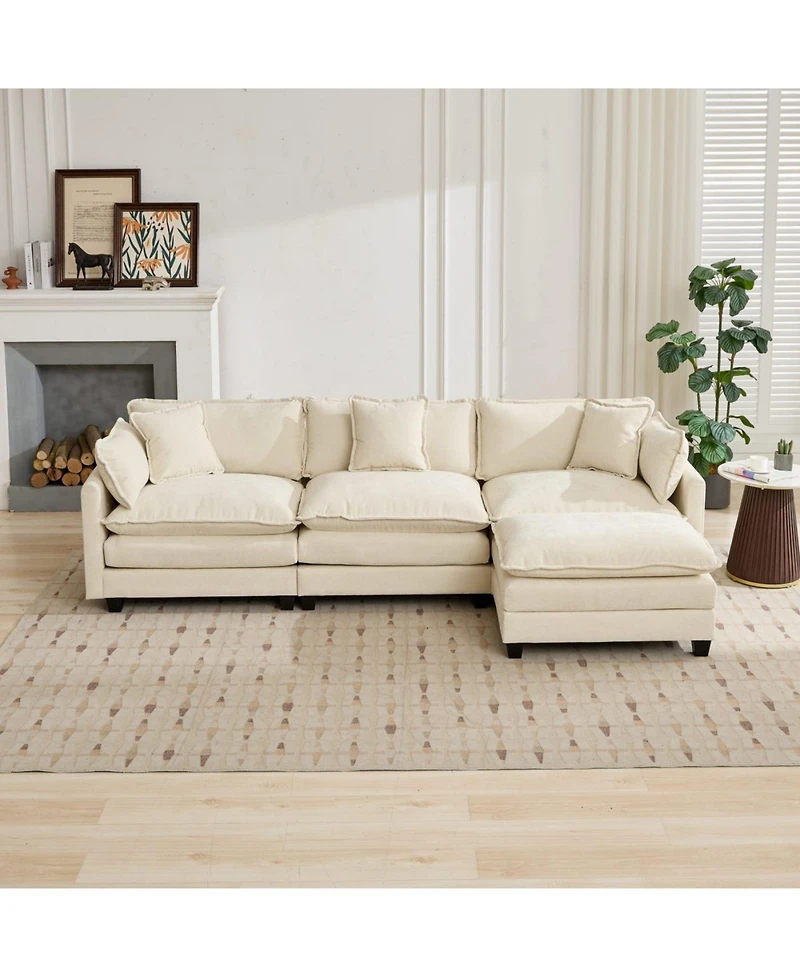 Streamdale Cloud Couch: Flexible, Modular Chenille Sofa for Ultimate Comfort