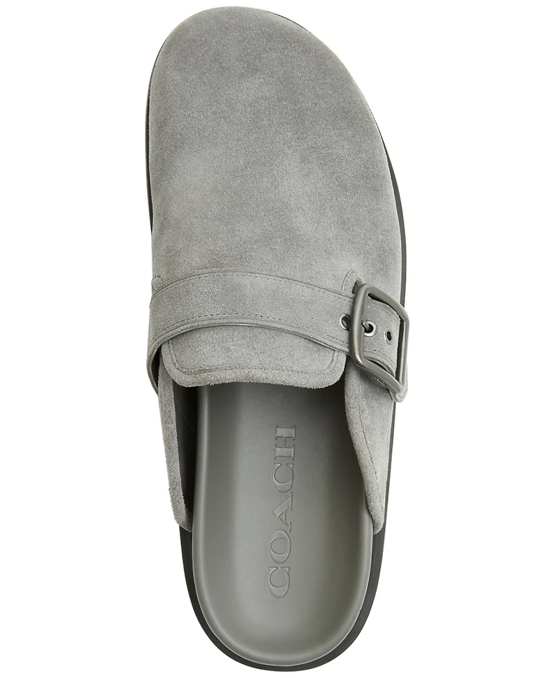 Coach Men's Buckle Slip-On Clogs