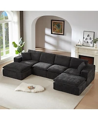 Streamdale Furniture Modern Chenille Cloud Sofa