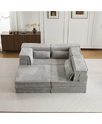 Streamdale Furniture Streamdale Compression Sofa, Convertible Floor Sofa Bed, Sofa