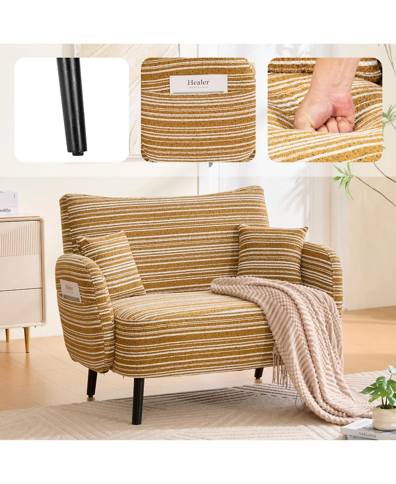 Streamdale Furniture Streamdale Modern two-seater sofa with armrests, pillows