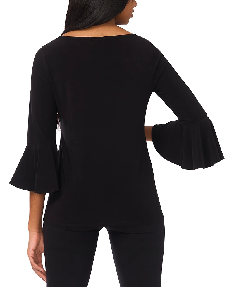 Msk Petite Boat Neck Faraj Top