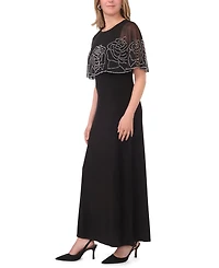 Msk Petite Crewneck Faraj Maxi Dress