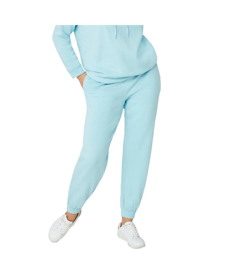 ellos Women's Drawstring Waist Fleece Sweatpants