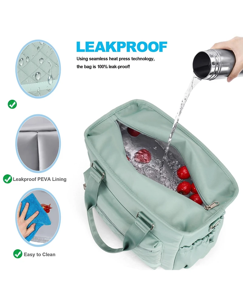 Batfox 16L Large Capacity Portable Insulated Lunch Bag For Camping, Climbing, Hiking, Sports