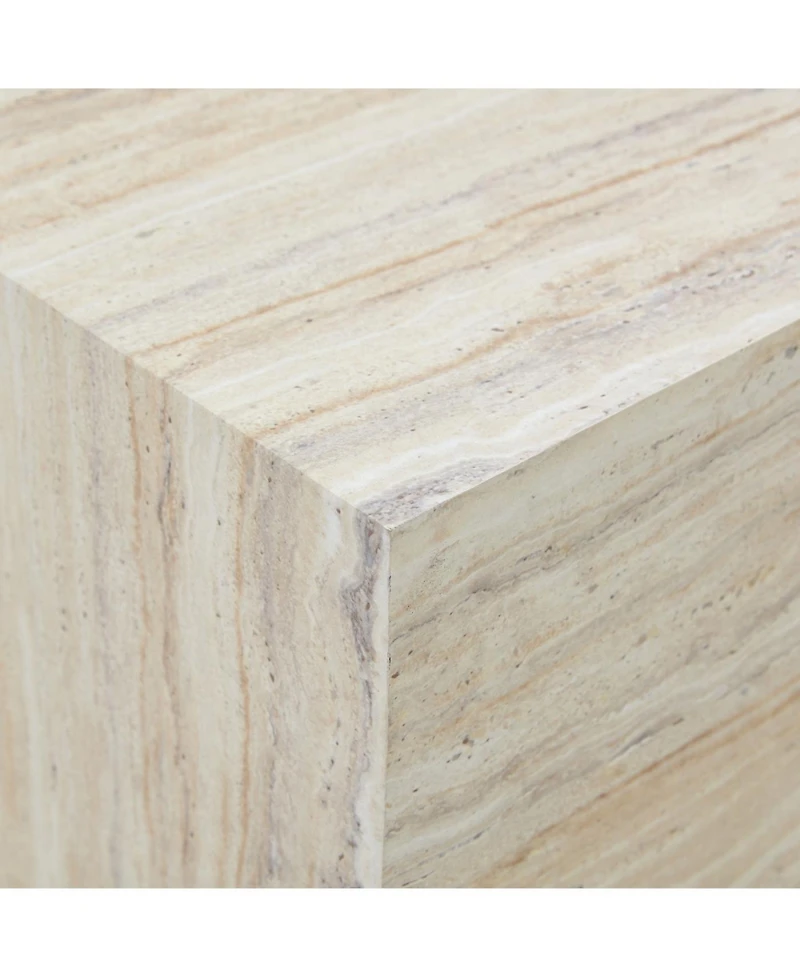 Streamdale Furniture Streamdale Modern Mdf coffee table with light wood texture. 39.323.611.8