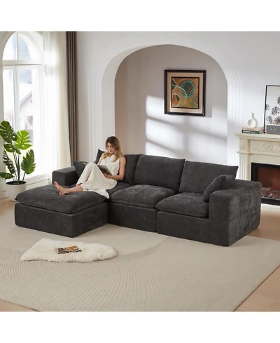 Streamdale Furniture Streamdale Modern Chenille Cloud Sofa