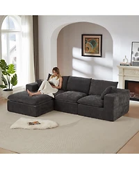 Streamdale Furniture Streamdale Modern Chenille Cloud Sofa