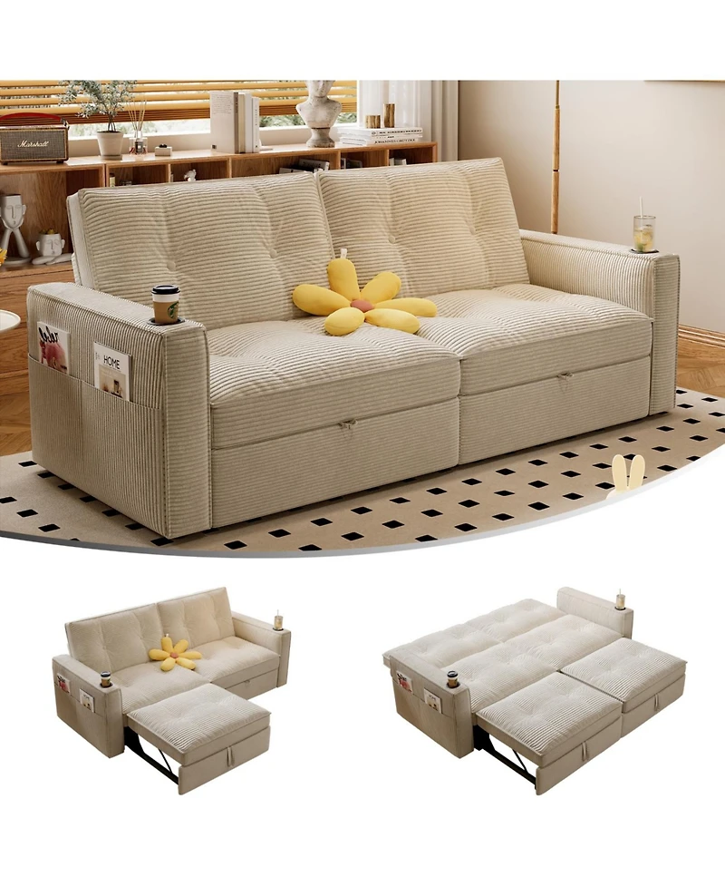 Streamdale Furniture Multi-Functional Convertible Sofa Bed 2-in-1 (for Sitting & Sleeping