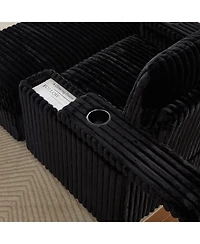 Streamdale Furniture 42.5" Corduroy Single Recliner with Pillow, Cup Holder, Storage Footrest