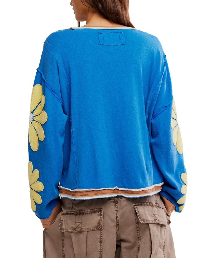 Free People Women's You're A Star Cotton Sweatshirt