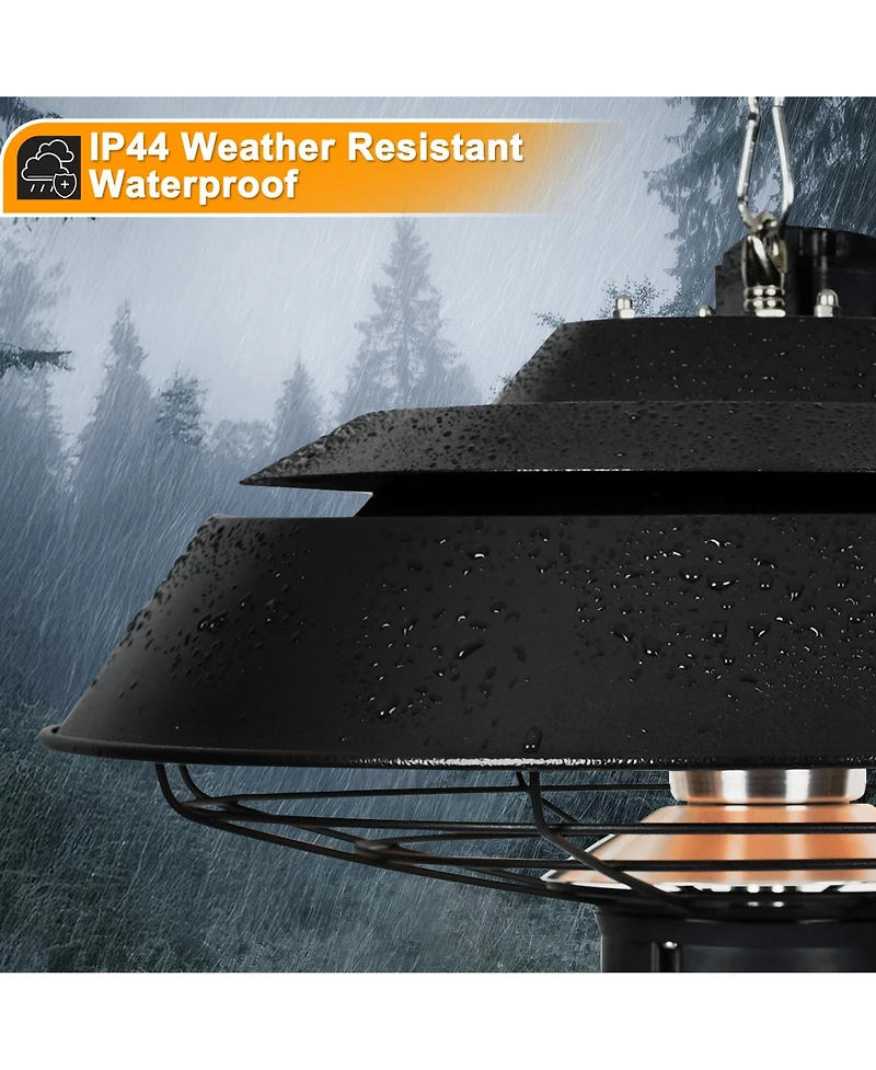 Electric Hanging Patio Heater With Led Light