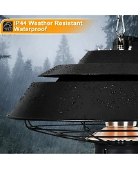 Electric Hanging Patio Heater With Led Light