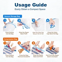 House Day Space Saver Vacuum Bags for Travel and Home with Electric Pump 18 Pack