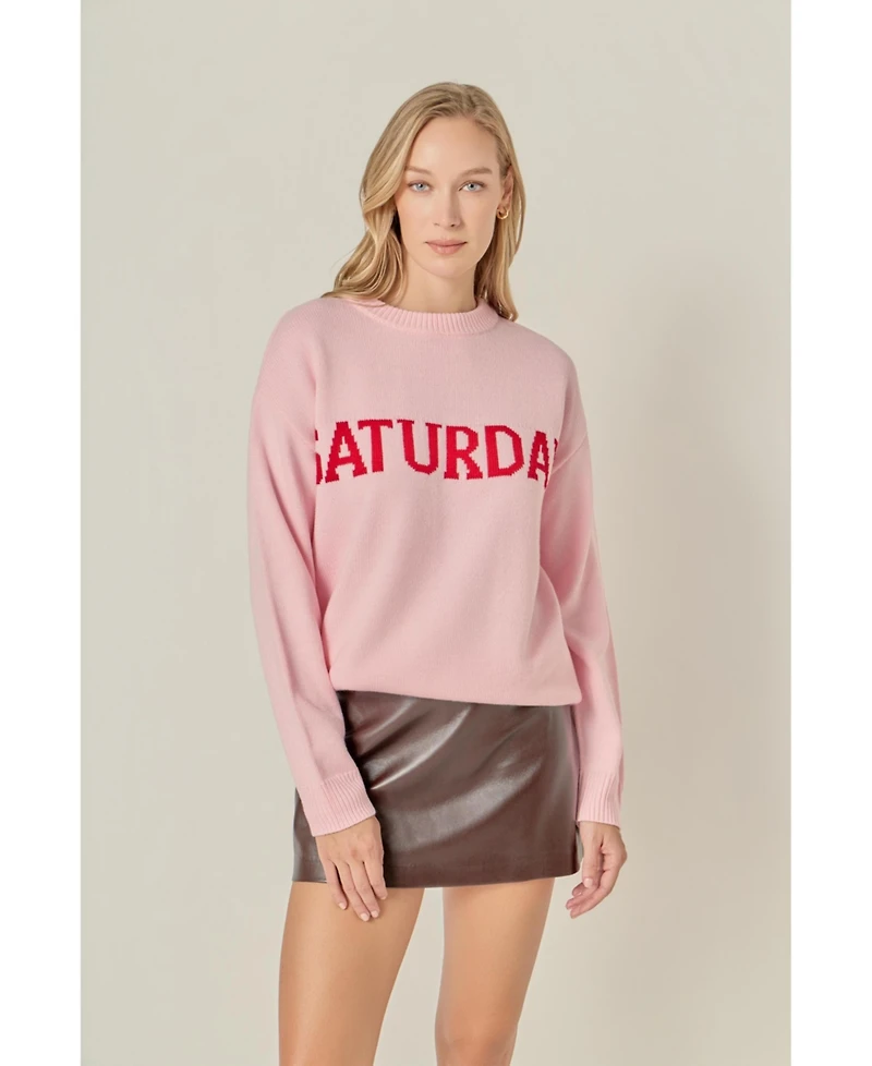 Women's Week Motif Sweater