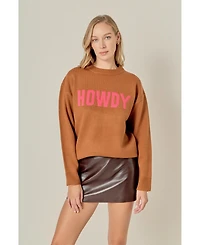 English Factory Women's Crewneck Statement Sweater