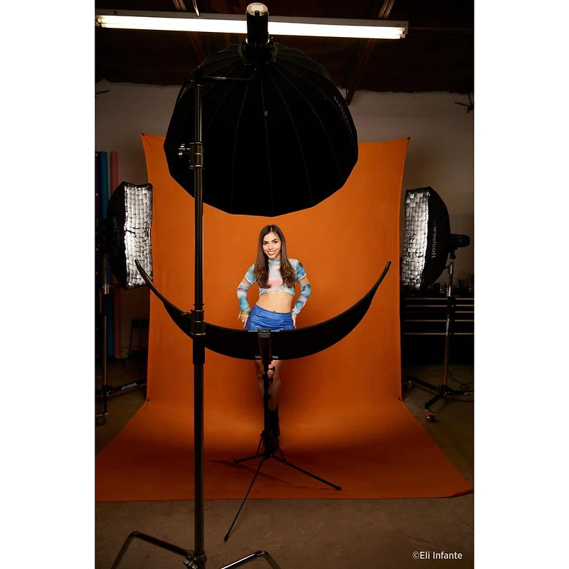 Westcott 9x10' Wrinkle-Resistant Backdrop, Tiger Orange