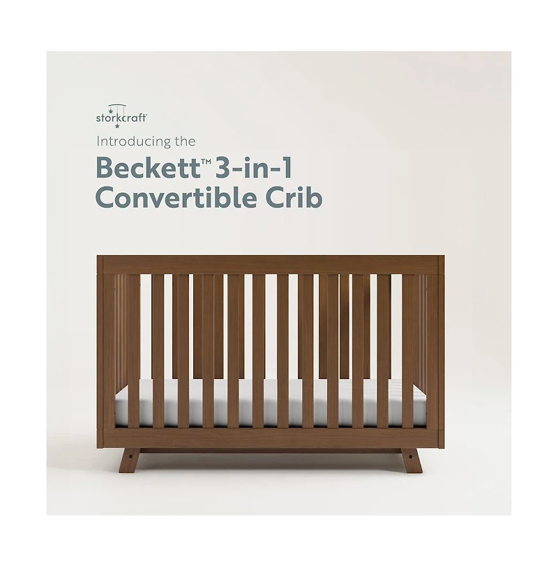 Storkcraft Beckett 3-in-1 Convertible Crib (Hazelnut)