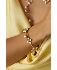 Retro Chic Iris Blossom Bracelet