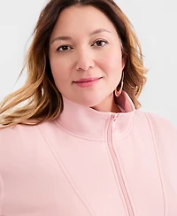 Style & Co Plus Quarter-Zip Top, Exclusively at Macy's