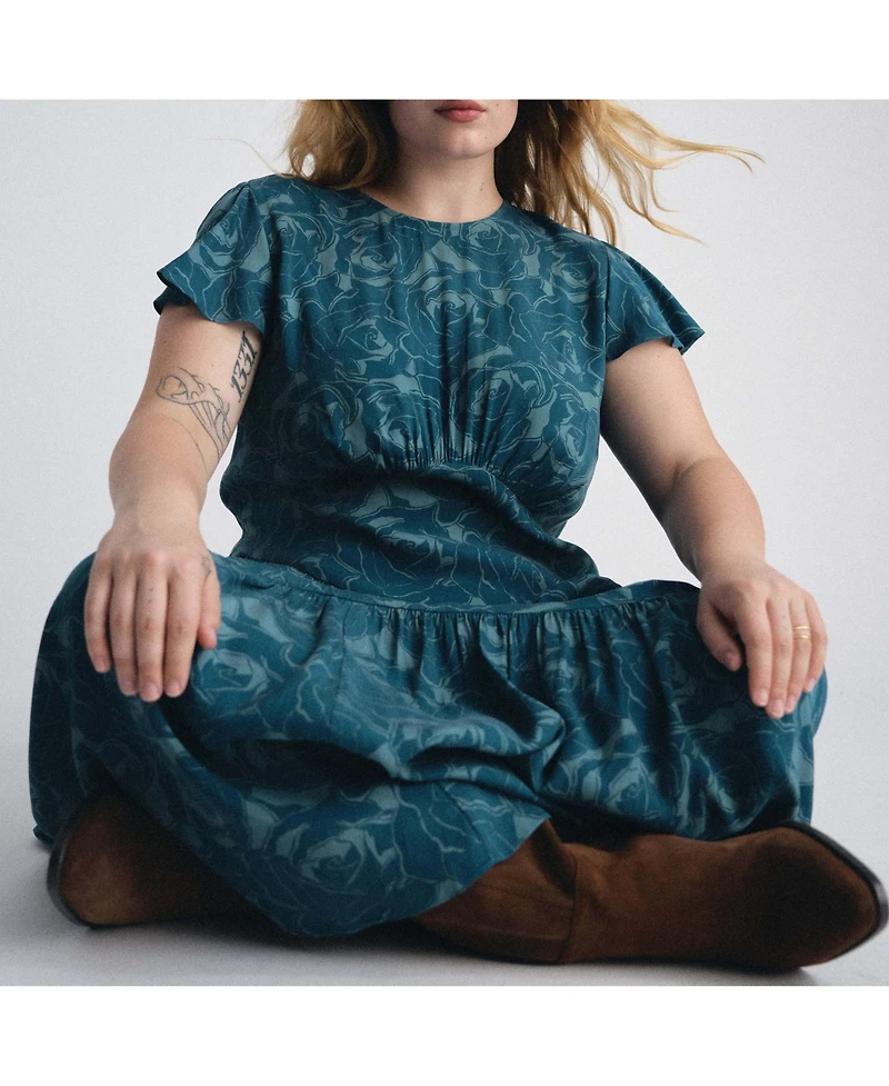 Universal Standard Women's Mariella Stretch Cupro Dress