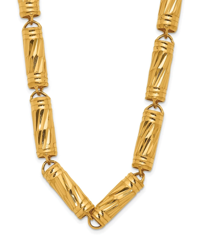 Macy's Bamboo Chain Necklace in 24K Yellow Gold